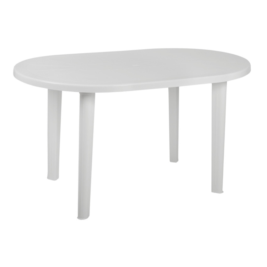 Mesa oval de resina Breeze 137 x 72 cm Thinia Home