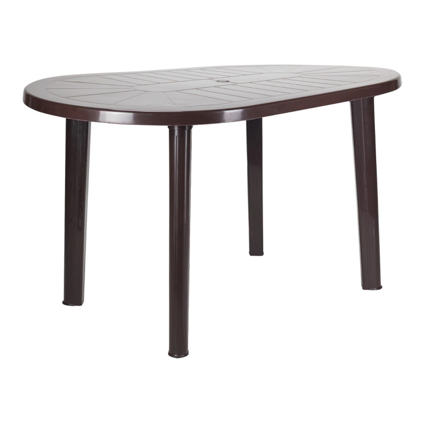 Mesa de Resina Oval Breeze 137x72cm Thinia Home Mesas de Jardín 9