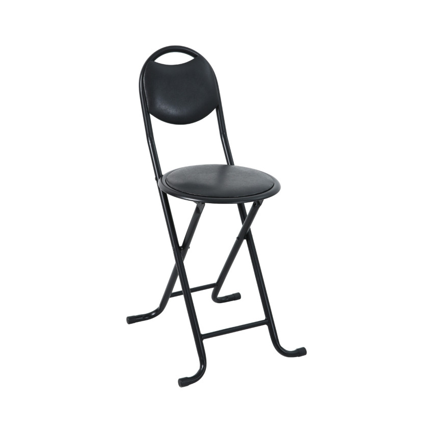 Taburete Plegable Acolchado Basic con Respaldo 35x43x73cm 7house Taburetes 1