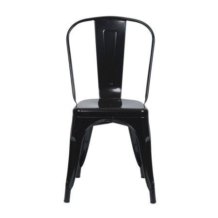 Silla Apilable Industrial de Acero 45x45x85cm Thinia Home Sillas de Comedor 2