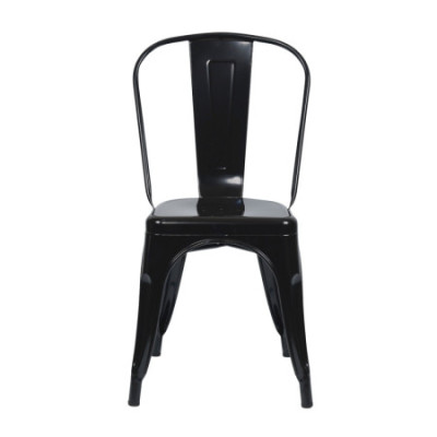 Silla Apilable Industrial de Acero 45x45x85cm Thinia Home Sillas de Comedor 2