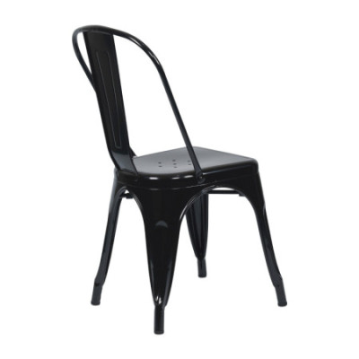 Pack 2 Sillas Apilables Industriales de Acero 45x45x85cm Thinia Home Sillas de Comedor 4