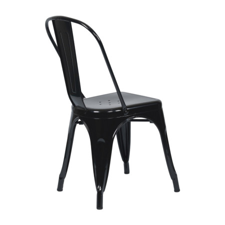 Pack 10 Sillas Apilables Industriales de Acero 45x45x85cm Thinia Home Sillas de Comedor 4