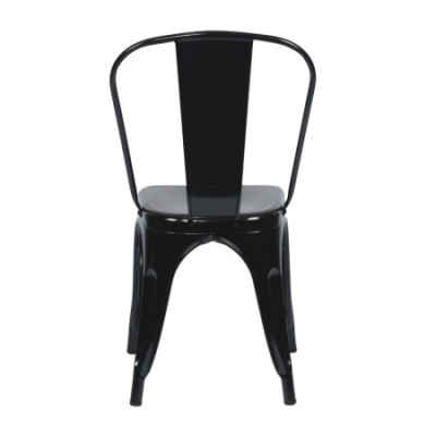 Pack 10 Sillas Apilables Industriales de Acero 45x45x85cm Thinia Home Sillas de Comedor 5