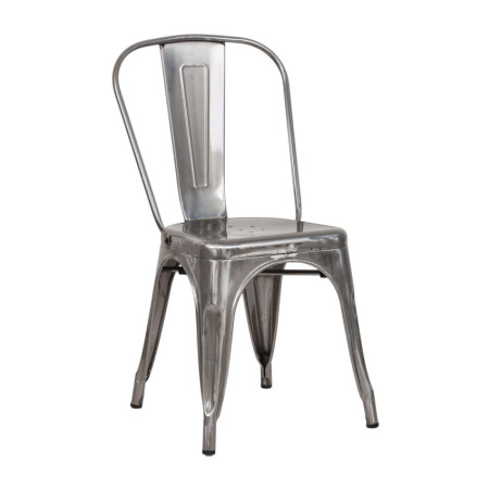 Silla Apilable Industrial de Acero 45x45x85cm Thinia Home Sillas de Comedor 1