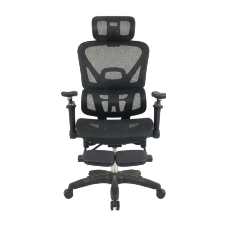 Silla de Oficina Ergonómica ErgoMax Pro con Reposacabezas, Reposabrazos y Reposapiés Retráctil 7house Sillas de Oficina 2