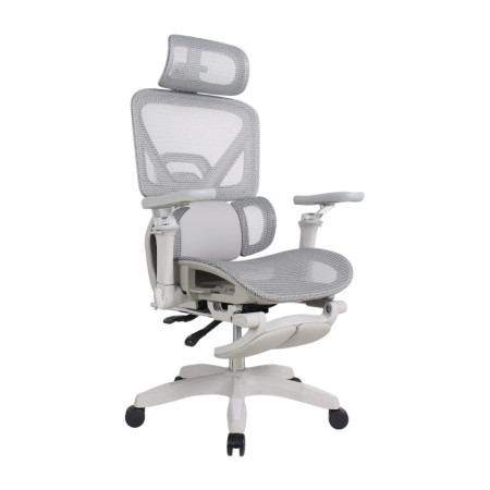 Silla de Oficina Ergonómica ErgoMax Pro con Reposacabezas, Reposabrazos y Reposapiés Retráctil 7house Sillas de Oficina 1