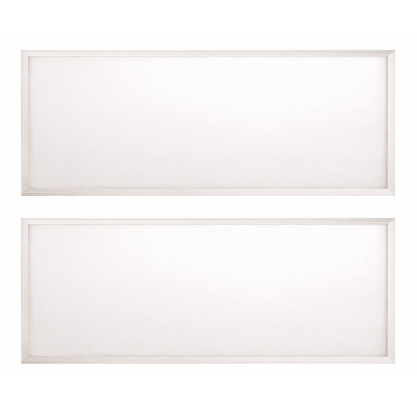 Set mit 2 rechteckigen LED-Einbauleuchten „Zelek Eco Amstrong“, 72 W, 6.900 lm, IP44, 120x60x1.2cm, 4.000 K, Weiß, 30.000 h, SEC