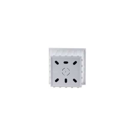 Conjunto de 6 apliques de parede LED embutidos quadrados Trido Mini 2 W, 90 lm, IP65, 8.5x8.5x5.3cm, branco, 25 000 h, SECOM