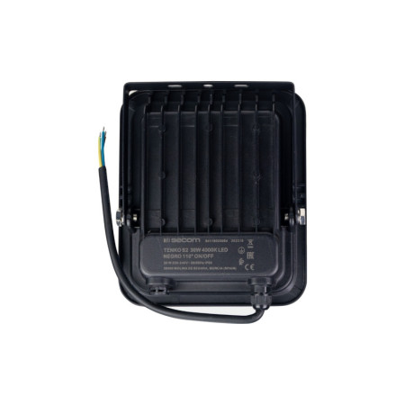Confezione da 4 proiettori LED TenkoS2 da 30 W, 3000 lm, IP65, 16.3x4x19cm, nero, 30.000 ore, SECOM