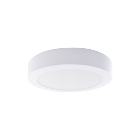 Set mit 6 runden LED-Aufbau-Downlights, 18 W, 1800 lm, Ø 20 cm, 4000 K, Weiß, 30.000 Std., SECOM