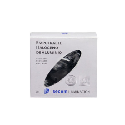 Lot de 10 douilles encastrables circulaires orientables, culot GU10, IP20, chromées, Ø10.3x4cm, SECOM