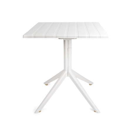 Tavolino da bar quadrato 70x70 cm modello Ares in polipropilene con piano ribaltabile, per interni ed esterni 7house