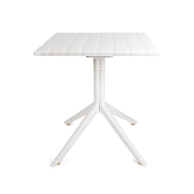 Mesa de Bar Cuadrada 70x70cm Ares en Polipropileno con Tablero Plegable para Interior y Exterior 7house Mesas de Comedor 2