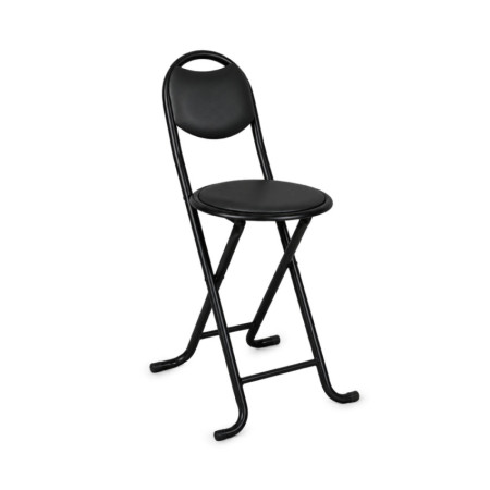 Banco dobrável almofadado «Basic» com encosto 35 x 43 x 73 cm 7house