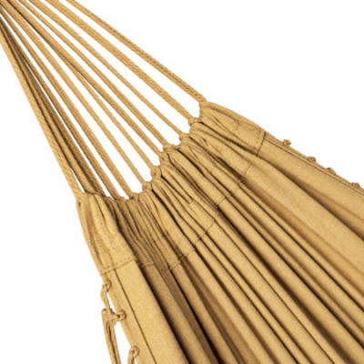 Hamac suspendu beige à franges, style bohème balinais, pour l'extérieur (jardin et terrasse), 200/285 x 100 cm 7house