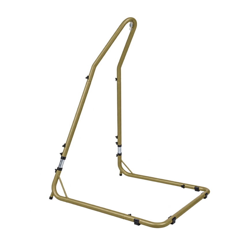 Suporte de aço ajustável para cadeira suspensa com altura regulável 115 x 135 x 197/237 cm 7house