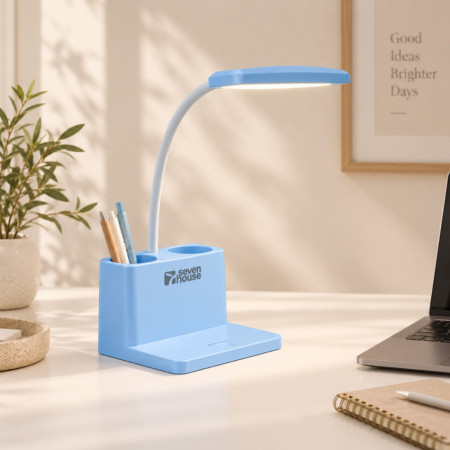 36.5cm – dimmbare und verstellbare LED-Schreibtischlampe mit Stifthalter 7house
