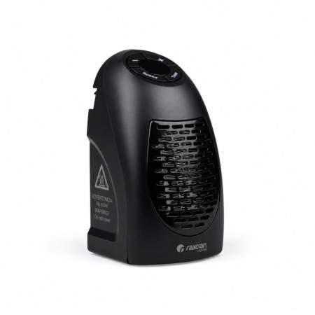 Mini Calefactor de Enchufe a Pared 400W Negro Raydan Home Calefactores Eléctricos 2