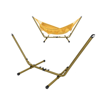 Suporte extensível em aço com 3 posições para rede suspensa 305/280 x 105 x 110 cm 7house