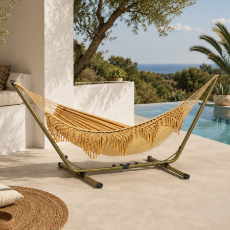 Support extensible en acier à 3 positions pour hamac suspendu 305/280 x 105 x 110 cm 7house