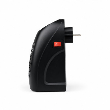 Mini aquecedor com ficha para tomada de parede, 400 W, preto Thinia Home