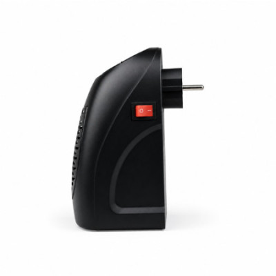 Mini aquecedor com ficha para tomada de parede, 400 W, preto Thinia Home