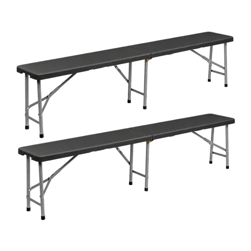 Set mit 2 klappbaren Catering-Bänken, 180 x 28 x 43 cm Thinia Home