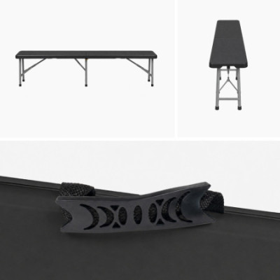 Set mit 2 klappbaren Catering-Bänken, 180 x 28 x 43 cm Thinia Home