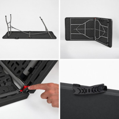 Mesa dobrável portátil em resina, 180 cm 7house