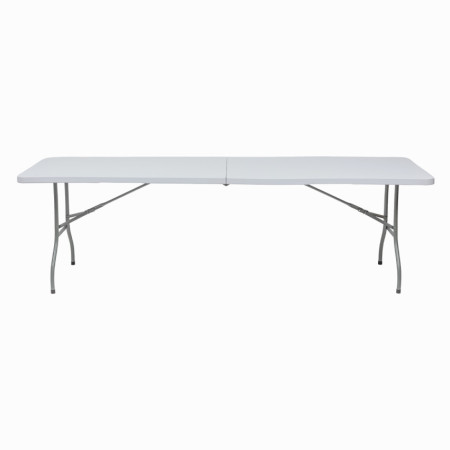 Pack 2 Mesas Plegables Rectangulares para Catering Blanco 240x74cm Thinia Home Mesas de Jardín 2