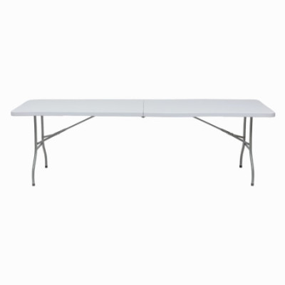MegaPack de 10 mesas dobráveis retangulares para catering, brancas, 240 x 74 cm Thinia Home
