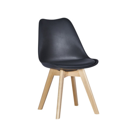Silla de Comedor Estilo Nórdico Basic con Cojín 81x55x48cm 7house Sillas de Comedor 1