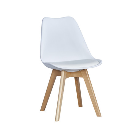 Sedia da pranzo in stile nordico Basic con cuscino 81x55x48 cm 7house
