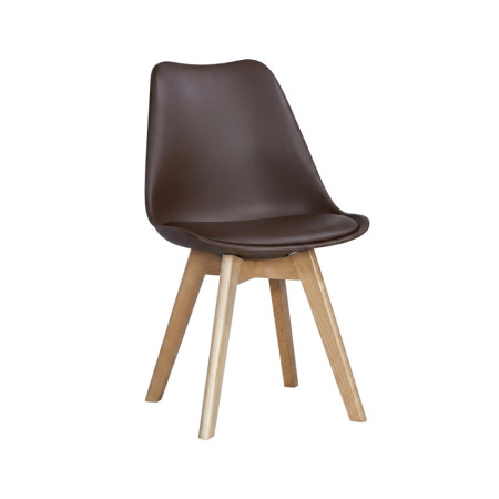 Silla de Comedor Estilo Nórdico Basic con Cojín 81x55x48cm 7house Sillas de Comedor 1