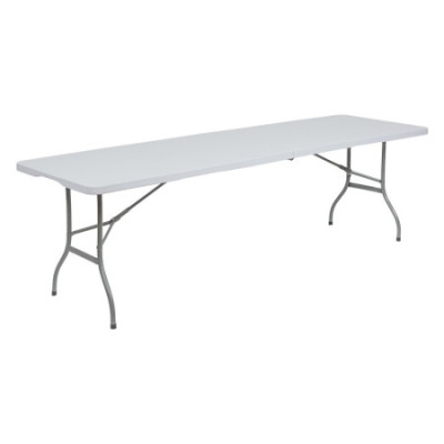 Tavolo pieghevole rettangolare per catering, bianco, 240 x 74 cm Thinia Home