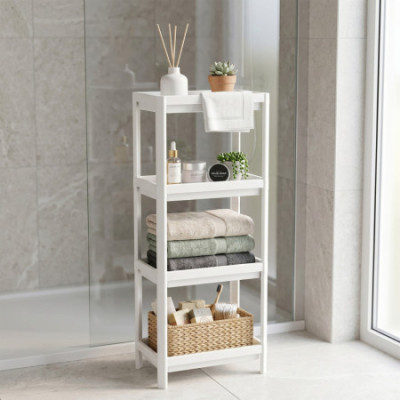 Estante modular em resina com 4 níveis 97.5x24x37.5cm 7house