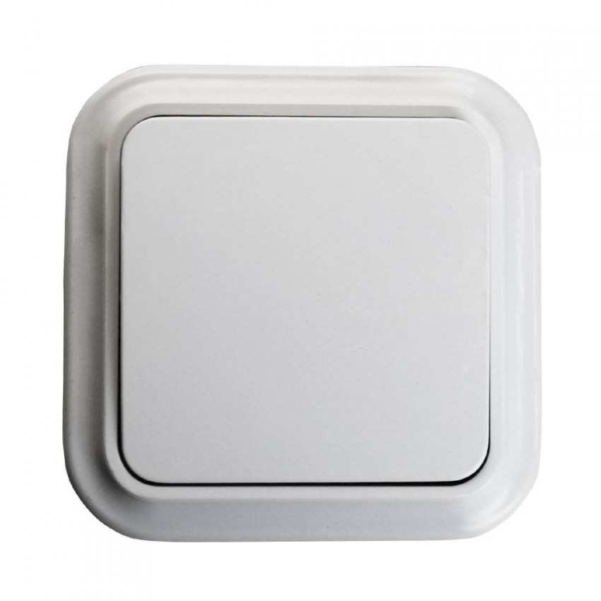 Interruptor Simple Superficie Blanco 7hSevenOn Elec | Orion91
