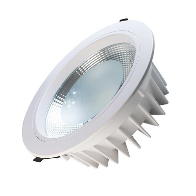 Luminária embutida LED redonda 15W 1283lm Ø10,5cm 4000K Branco Eilen Luminária embutida LED 2