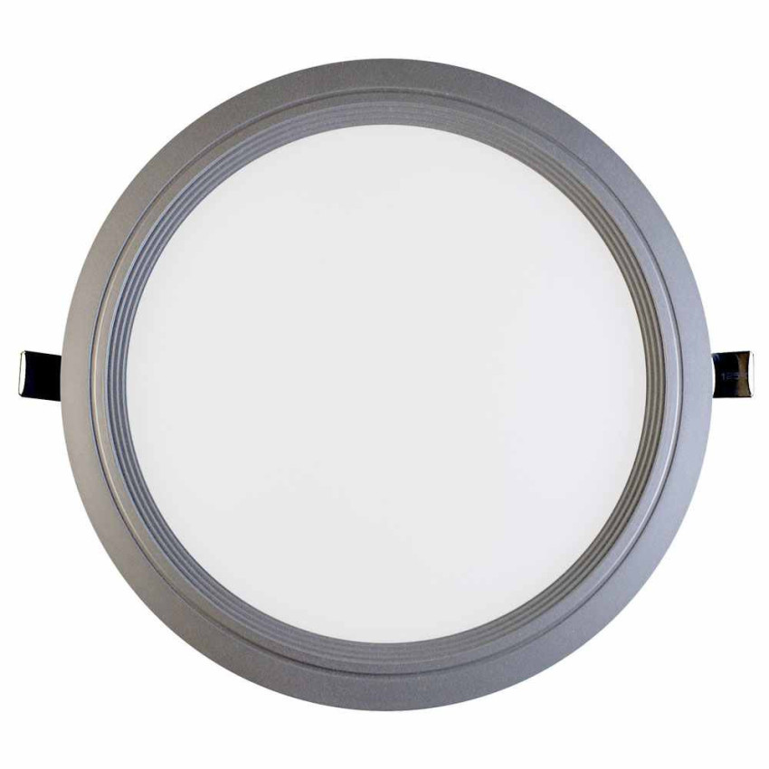 Downlight LED Ultraslim de Encastrar Redondo 15W 1100lm Ø20,5cm 4000K Alumínio 1Primer Leader Downlight de Encastrar 1