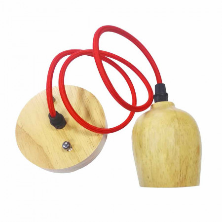Pendel Decorativo E27 Madera 7hSevenOn Deco Pendel Decorativo E27 Madera 7hSevenOn Deco