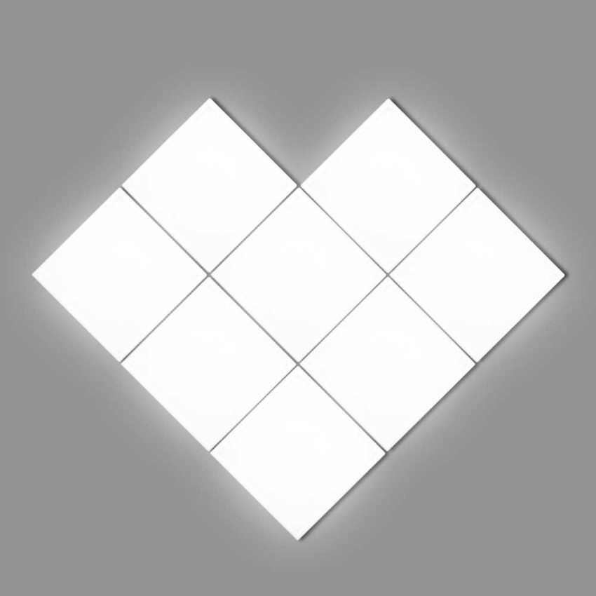 Figura LED CUORE Decorativa 28W 1600lm 4000K 54x64cm 7hSevenOn Deco Pantallas y Regletas LED 1