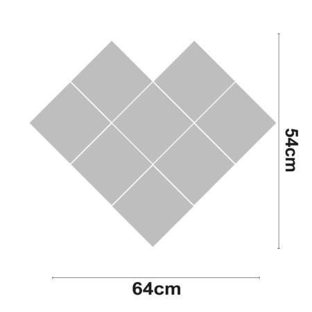 Figura LED decorativa CUORE 28 W, 1600 lm, 4000 K, 54 x 64 cm 7hSevenOn Deco Ecrãs e barras LED 2