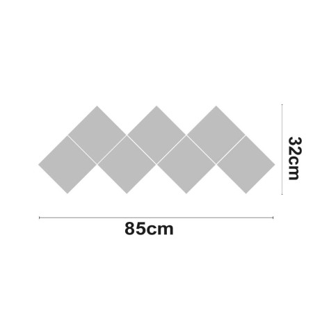 Figura decorativa LED MOUNTAIN 24W 1400lm 4000K 32x85cm 7hSevenOn Deco Displays LED e fitas LED 2
