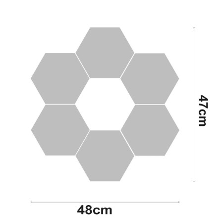 Figura LED BLOOM Decorativa 21W 1200lm 4000K 47x48cm 7hSevenOn Deco Pantallas y Regletas LED 2