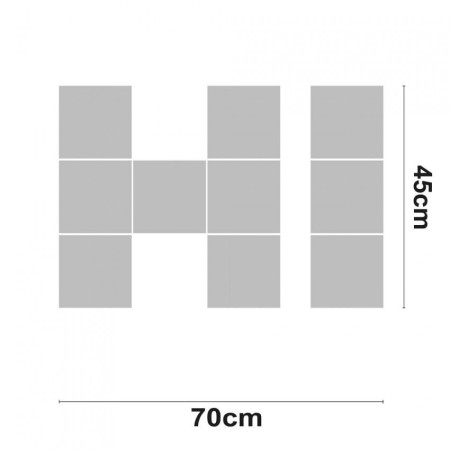 Palabra LED HI Decorativa 30W 2000lm 4000K 45x70cm 7hSevenOn Deco Pantallas y Regletas LED 2