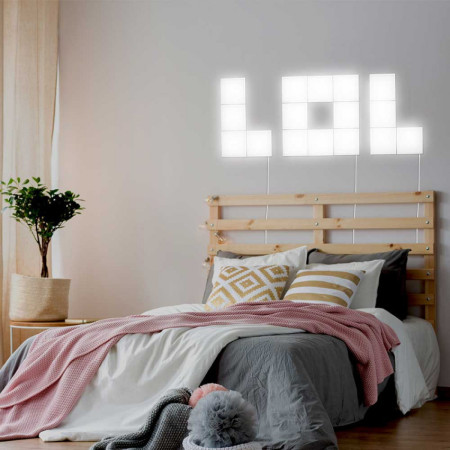 Lettera decorativa a LED "LOL" 48 W, 3200 lm, 4000 K, 45 x 125 cm 7hSevenOn Deco Schermi e strisce LED 3