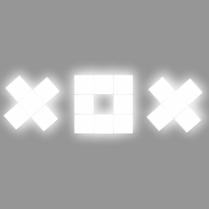 Dekoratives LED-Schriftzug „XOX“, 55 W, 3.600 lm, 4.000 K, 45 × 107 cm, 7hSevenOn Deco LED-Leuchten und LED-Leisten 1