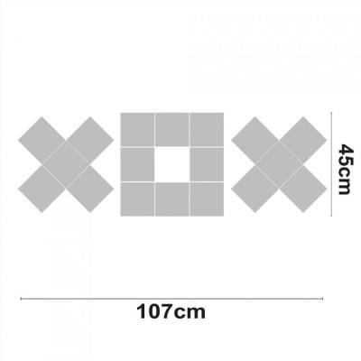 Dekoratives LED-Schriftzeichen „XOX“, 55 W, 3600 lm, 4000 K, 45 × 107 cm, 7hSevenOn Deco, LED-Blenden und LED-Leisten 2
