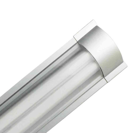 Luminária Fluorescente 2x18W T8 Tubos G13 2600lm 4000K Alumínio 7hSevenOn Saída 1